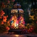 Luminous Gardens: Exquisite Lanterns Adorned with Floral Delights