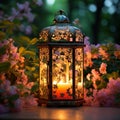 Luminous Gardens: Exquisite Lanterns Adorned with Floral Delights