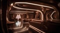 Luxurious Futuristic Interior: Cream and Brown Design