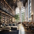 Lighting the Mind: Illuminated Library Interiors