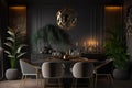 Opulent Oasis Hyper-Detailed 8K UHD Rendering of a Luxurious Modern Dining and Living Room Ai Generated