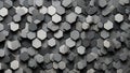 Modern Geometric Slate: Gray Hexagon Elegance. AI Generate Royalty Free Stock Photo