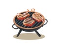 Explore Illustrated Grilled Meat Masterpieces