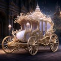 Regal Ride: Crowns and Tiaras Adorning a Royal-Themed Wedding Car