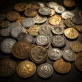 Vintage Euphoria: Marveling at the Artistry of Antique Currencies Royalty Free Stock Photo