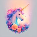 Step into a world of wonder and fantasy with this captivating unicorn image