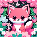 Foxes Among Flowers - Enchanting Art in Whimsical Gardens