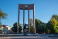 Stepan Bandera Monument in Lviv, Ukraine Royalty Free Stock Photo