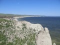 Stepan Razin Cliff on the Volga River, Saratov Region, Russia Royalty Free Stock Photo