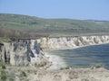 Stepan Razin Cliff on the Volga River, Saratov Region, Russia Royalty Free Stock Photo