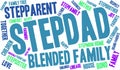 Stepdad Word Cloud Royalty Free Stock Photo