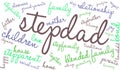 Stepdad Word Cloud Royalty Free Stock Photo