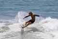 Stephanie Gilmore competing in the us open of surfing 20188