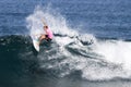 Stephanie Gilmore Surfing in the Triple Crown Royalty Free Stock Photo