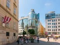 Stephansplatz with Haas House in Vienna, Austria Royalty Free Stock Photo