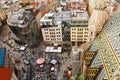 Stephansplatz square from the top