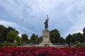 Stephen the Great monument at Stefan cel mare Central Royalty Free Stock Photo
