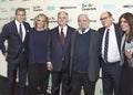 Stephen Sondheim, Frank Rich, James Lapine, Richard Plepler, and Sheila Nevins in New York City in 2013