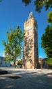 The Stephen Tower in center of Baia Mare, Maramures County, Romania Royalty Free Stock Photo