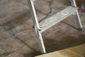 Stepladder repair construction tools equipment craft technology Royalty Free Stock Photo