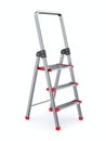 Stepladder on white background. Isolated 3D illustration Royalty Free Stock Photo