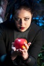 Stepmother casts a spell over the apple Royalty Free Stock Photo