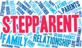 Stepparent Word Cloud Royalty Free Stock Photo