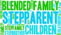 Stepparent Word Cloud Royalty Free Stock Photo