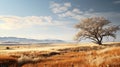 Steppe Autumn Splendor: Hotorealistic Shot On Canon Eos-1d X Mark Iii