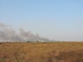 Steppe fire 3 Royalty Free Stock Photo