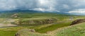 Steppe Kazakhstan, Trans-Ili Alatau, plateau Assy, Royalty Free Stock Photo