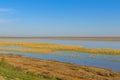 Steppe lake in Kalmykia region in Russia