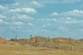 Steppe. Treeless, poor moisture and generally flat area with grassy vegetation in the Dry Zone. prairie, veld, veldt