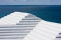 Stepped Bermudian roofs Royalty Free Stock Photo