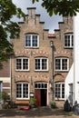 Stepped gable facade in Delft, the Netherlands Royalty Free Stock Photo