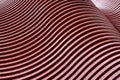 Stepped metal wave patterns Royalty Free Stock Photo