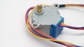 Stepper motor electronic component. Electronics DIY robotics electric engine.