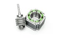 Stepper motor with green wire, disassembled, Royalty Free Stock Photo