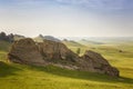 Steppes of Adon-Chelon in Transbaikalia on summer, Russia