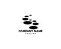 Stepping Stone Logo Template Design Royalty Free Stock Photo