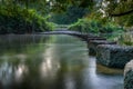 Stepping stones Boxhill Surrey England Royalty Free Stock Photo