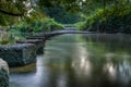 Stepping stones Boxhill Surrey England Royalty Free Stock Photo