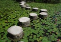 Stepping Stones, Heian-Jing Shrine Royalty Free Stock Photo