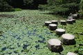 Stepping Stones at Heian-Jing Shrine Royalty Free Stock Photo