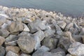 Stepping stones over river in worms - Germany Royalty Free Stock Photo