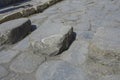 Stepping Stones in the Streets of Pompeii, Italy Royalty Free Stock Photo