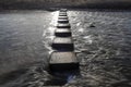 Stepping stones at Three Cliffs Bay Royalty Free Stock Photo