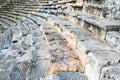 Steps of an ancient amphi theatre Royalty Free Stock Photo