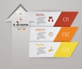 3 steps of arrow Infografics template. for your presentation.