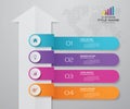 4 steps of arrow infografics template. for your presentation.